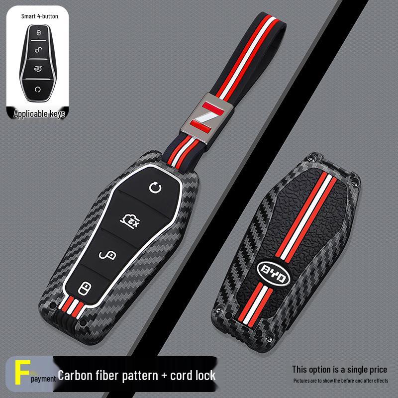 BYD F-Model Carbon Fiber Car Key Case