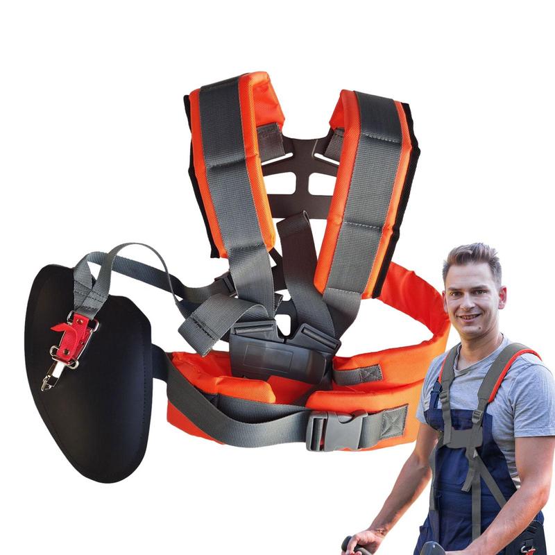 New Lawn Mower Harness Strap Adjustable Grass Trimmer Strap Double Shoulder Labor Saving Pruner Belt