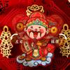 Thickened Spring Festival Hanging Decoration with Tassel God of Wealth Pendant  Living Room