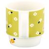 Chiikawa Official License Rabbit Mug Large 340ml Diameter approximately 99cm Flower Garden Tableware Goods Miscellaneous Yellow Green CKW23-11