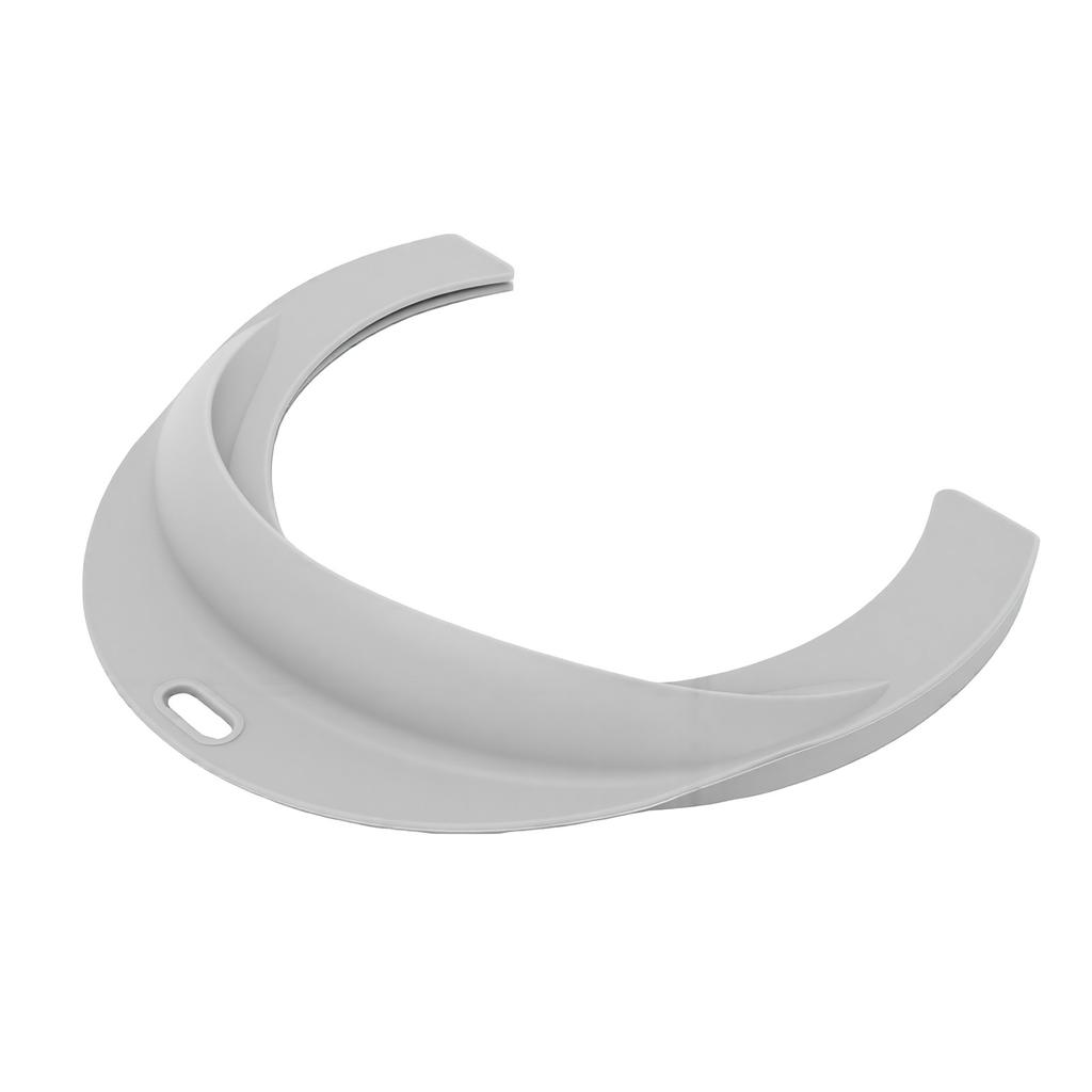 Silicone Plate Guard Non Spill Plate Cover Food Guard for Eating Feeding Dining Aid Gray