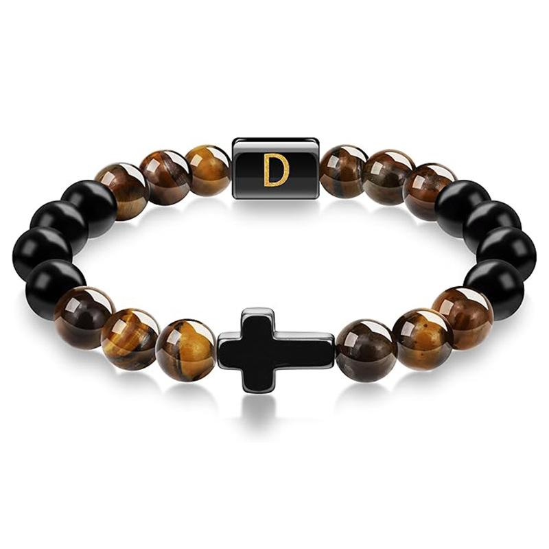 JYL TS Bracelet Men's  Beads Evokes Vintage Style & Strength