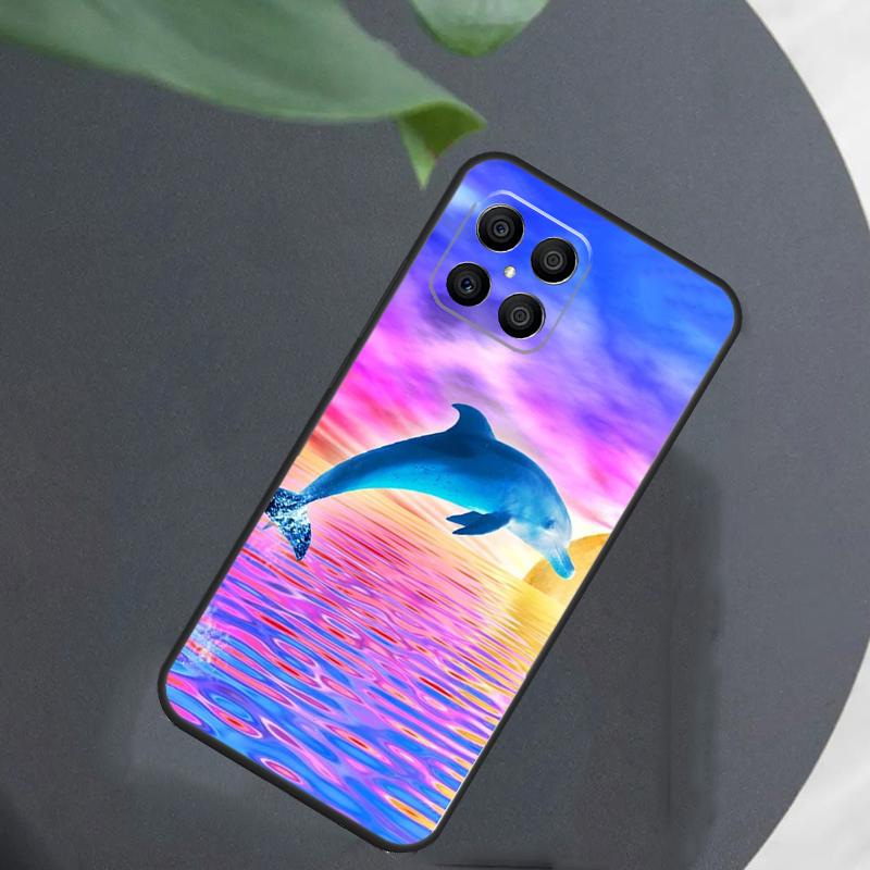 Ocean Dolphin For Honor Magic 7 Lite 6 5 8 Pro Case For Honor 200 400 70 90 X8c X8b X9a X9b X9c X9d Win RT