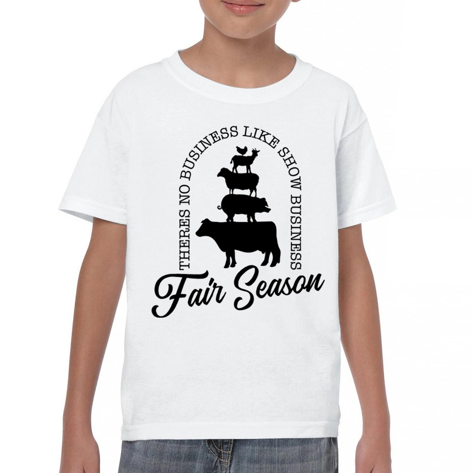 Fair Season Youth kids boys T-Shirt Country Farm Life Farmer Pride Agricultural 4-H Kids 100