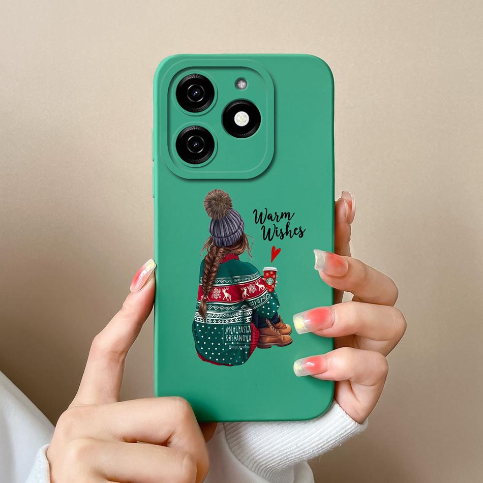 Für infinix Smart 8 Pro Plus Handyhülle Cooler Bär Weiches Flüssigsilikon Anti-Drop Vollschutz Stoßfänger Für infinix Smart8 HD Hülle