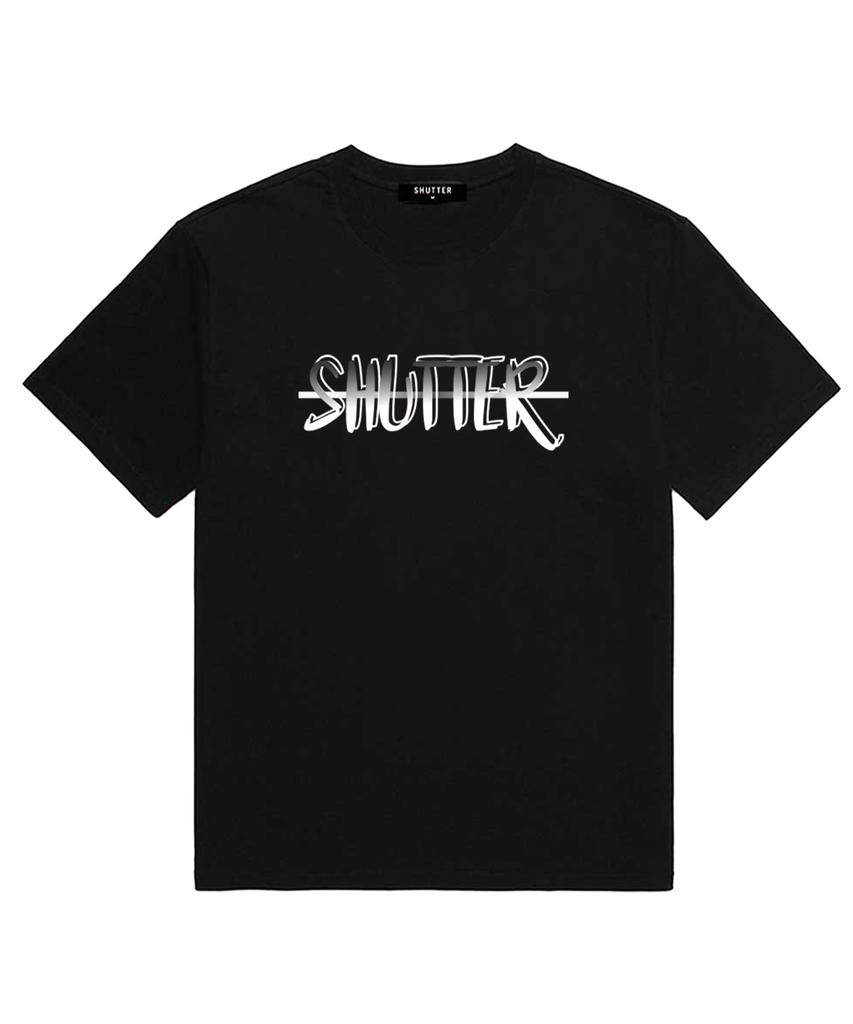 SHIRTER Shadow Logo Short Sleeve T-Shirt (Ss002) Black