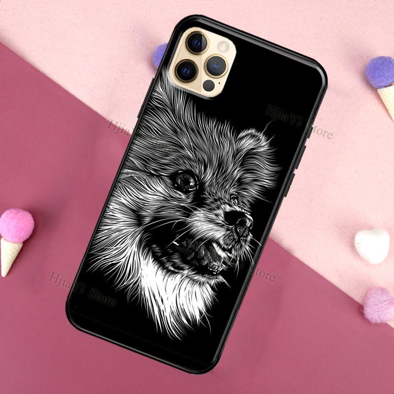 Pomeranian Watercolor Dog pro iPhone 12 Pro Max 13 mini Pouzdro pro iPhone 11 Pro Max XS X SE 2020 7 8 Plus XR Cover
