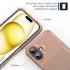 ZM03 For iPhone 16 Case with Card Holder PU Leather+TPU Phone Back Cover