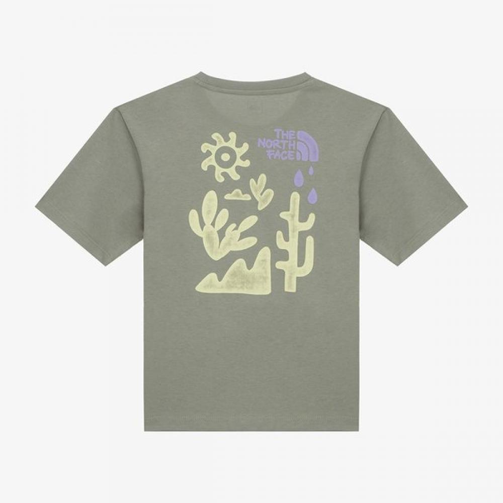 

The North Face Kids Nature Glow Short Sleeve Round Tee Slate Khaki SLATE KHAKI/160