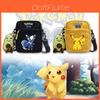 Pokemon Anime Backpack Small Canvas Shoulder Bag With Zipper Pocket For Daily Use