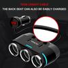 Car Socket Dual USB Port 3 Way Splitter Charger Plug Adapter DC 5V 1A+2.1A Car Accessories