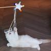 Handmade Cat Teaser Wand With Star Moon Cloud Design Pet Toy Stress Relief Interactive Play