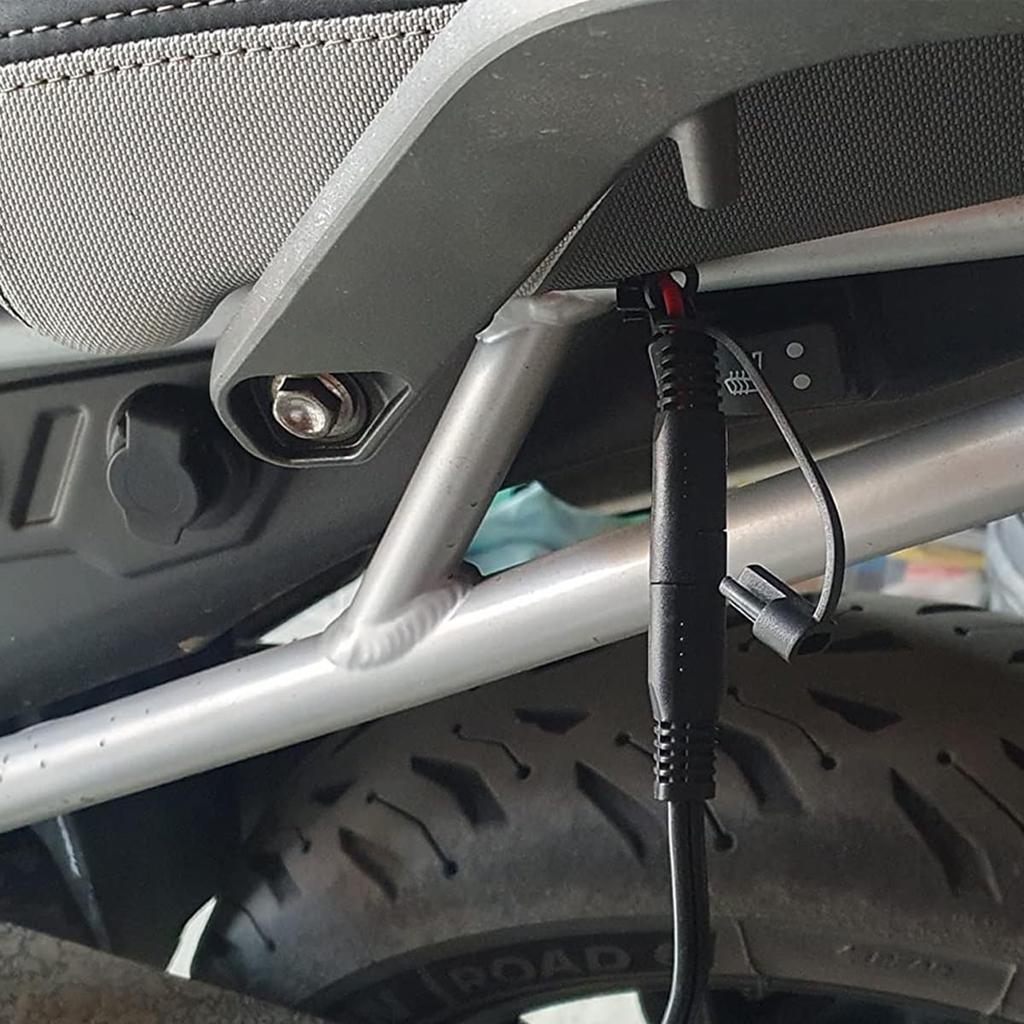 DAOKAI SAE Stecker, 2 Fuß SAE O-Ring Klemmenkabelbaum 10AWG Schnellverbindung/Trennung, 15A/20A/30A Sicherung Auto Fahrrad Traktor - 2 Stück