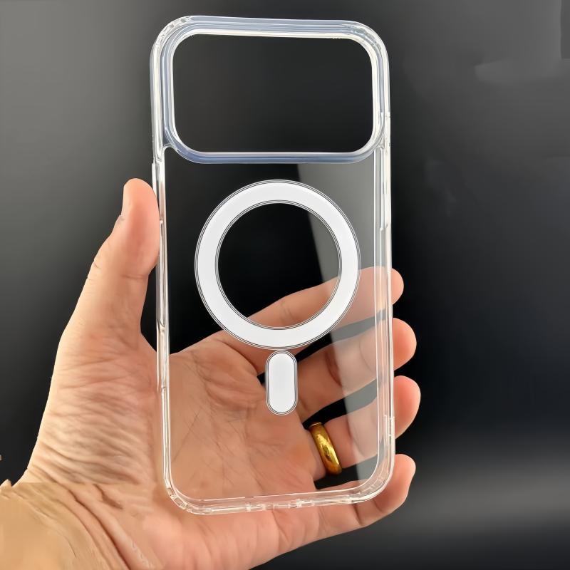 Clear Hard Phone Case For iPhone 17 Air 16 15 Pro Max 14 Plus 13 12 Mini 11 16e Magsafe Magnetic Wireless Charge Funda