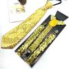 Stylish Sequined Suspenders for Men with Neck Tie Multiuse Costume Accessory Brace for Weddings and Holiday Celebration