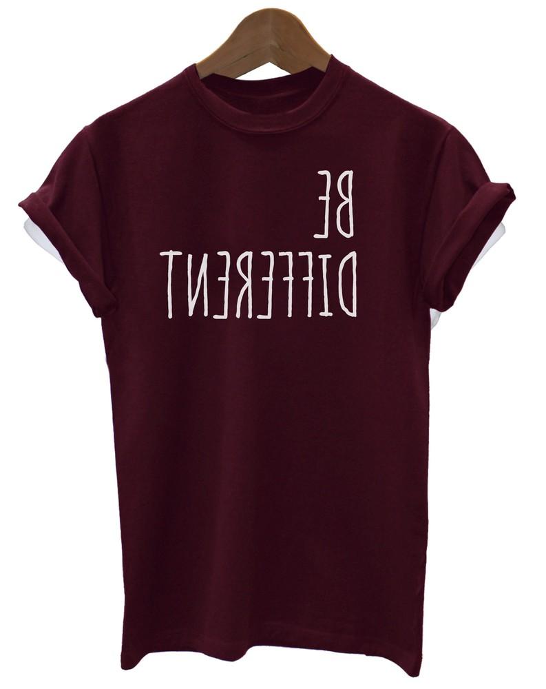 

BE DIFFERENT Funny Ladies Mens T-Shirt Halloween Slogan Unisex Gift L