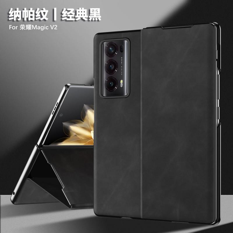Premium Flip Leather Case HONOR Magic V2 Full Coverage Shockproof Folio With Stand Magnetic