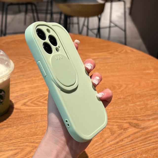 Przesuń osłonę obiektywu aparatu silikonowy pokrowiec na Iphone 13 11 12 Pro Max 11 Xs Max X Xr 13pro cukierkowy kolor odporny na wstrząsy tylna okładka