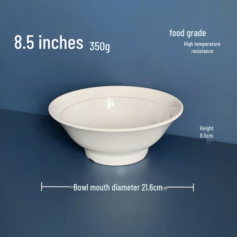 8.5-inch Commercial Melamine Noodle Bowl