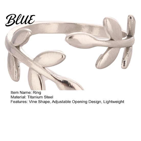 Adjustable Finger Band Thumb Ring Vine Shape Opening Design Hypoallergenic