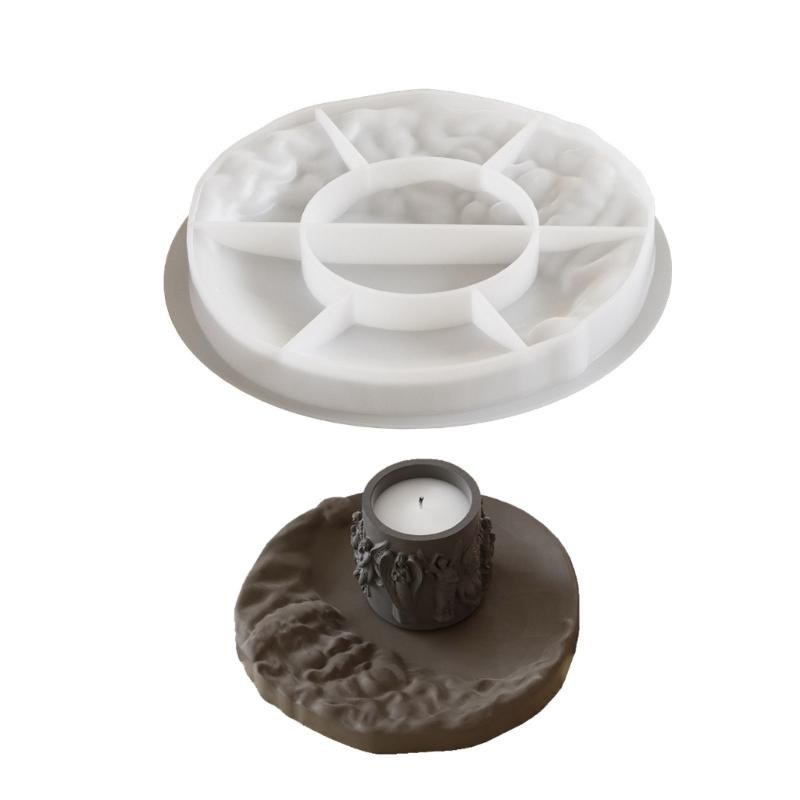 

Multipurpose Oval Sturdy Silicone Epoxy Mold Easy Release Resin Castes Storage Tray Portable for Artistic Crafting 1