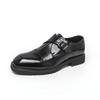 Men's casual leather shoes Fashion luxury designer styles 38-46 Party or Business Plus size suit shoes Black Young Versatile
