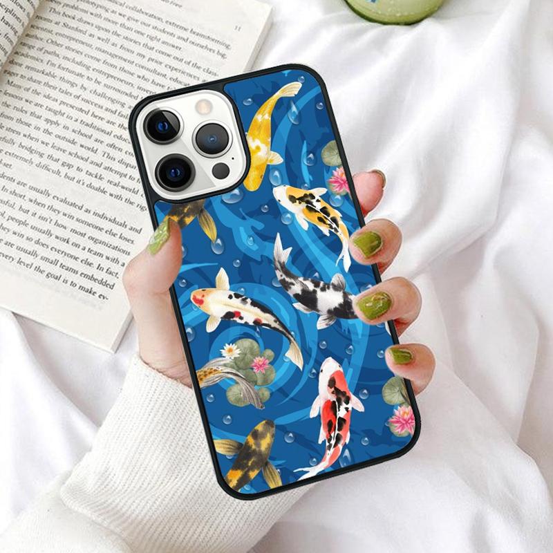 Carp Fish Phone Case for iPhone 17 Air 16 PRO MAX 15 14 PLUS 12 11 13 Back Cover Fundas Shell Coque