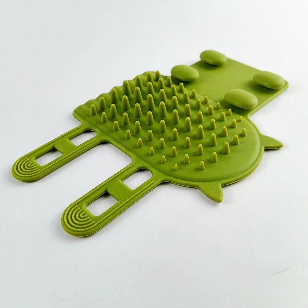 Gentle Cat Hair Removal Comb Self Cleaning Silicone Cat Brush New Wall Corner Scratcher Home Use