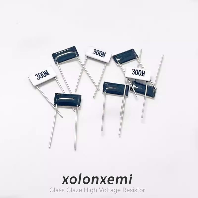 5pcs RI82 Glass Glaze Resistor Flat Chip High Voltage Resistance DIP 39M 50M 100M 150M 200M 300M 500M 1G 2G 3G 5G 10x5mm 200PPM