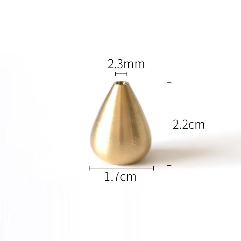 

1PC Portable Incense Burner Multi Purpose Water Drop Shape Brass Incense Holder Home Office Teahouse Zen Buddhist Supplies