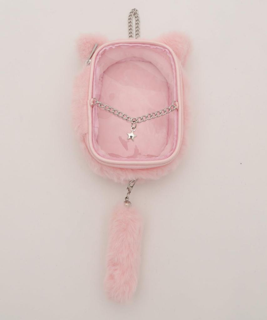 WEGO Pisică de Pluș Perfectă pentru Otaku Fetișcană Transparentă Mărimi F și Pungă Roz, Activități, Drăguță, Pungă, Decorativă, Cadou, Prezent, Femei, L,