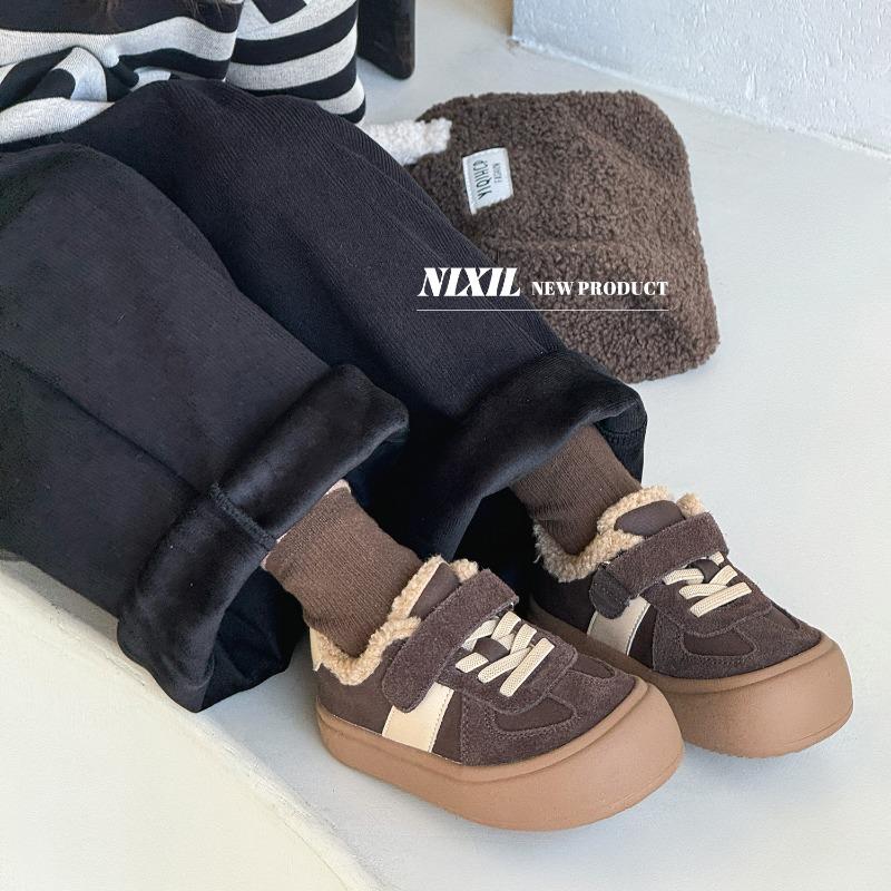 Classmate winter children's cotton shoes fashion lamb wool boys casual shoes matte girls cotton shoes