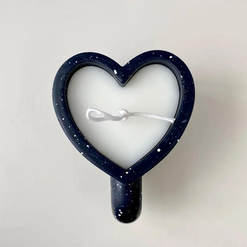Love Mug Silicone Candle Mold 3D Heart-shaped Crafts Resin Plaster Cement Mold Handmade Soap Chocolate Cake Baking Tool DIY Gift