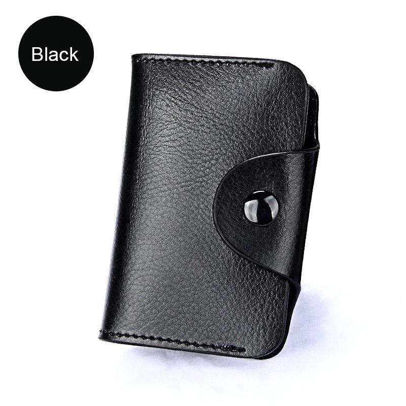 Real Genuine Leather Men Wallet ID Credit Card Holder Wallets Male Small Coin Purse Women Money Bag Vallet Slim Thin Mini Walet