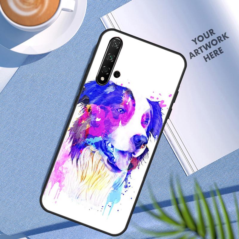 Border Collie Dog For Huawei Nova Y90 Y60 Y70 Y91 Y61 Y72 Y73 3i 7i 8i 11 12i 9 10 SE P20 P30 Pro P40 Lite Case