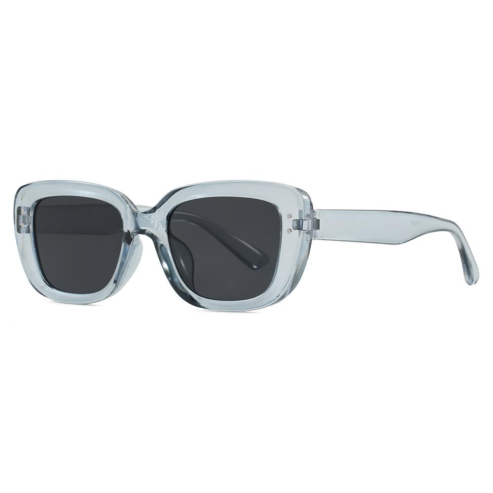 Fashion plain square rice nails simple sunglasses, European and American retro ins Internet celebrity trend sunscreen sunglasses