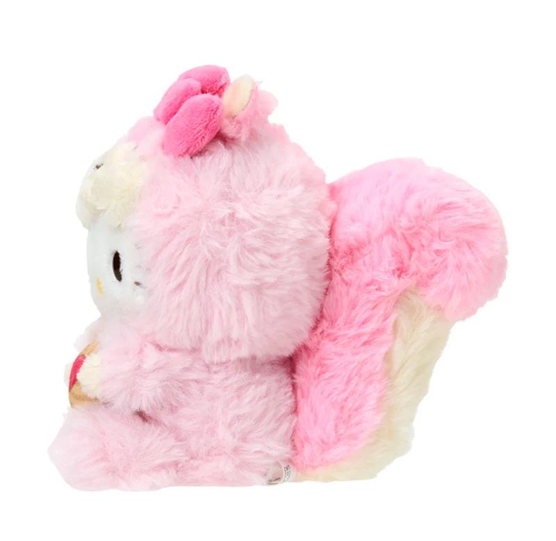 Sanrio Hello Kitty Mascot Holder (Fluffy Squirrel) Japan NEW Sanrio Characters