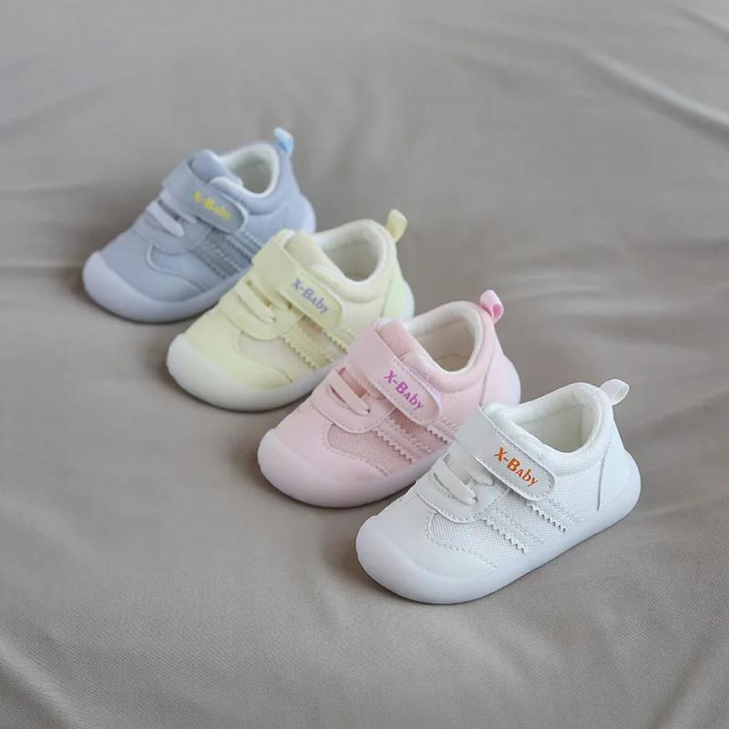 2024 Children Shoes Spring Comfort Breathable Soft Soled Baby Walking Shoes Lovely Anti Slip Outdoor Sneakers Zapatos De Bebes