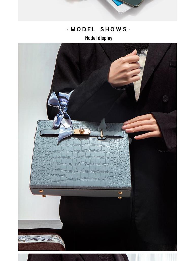 2024 Crocodile Pattern Handbags: Stylish, High-Quality Bags for Fashionable Middle-Aged Women