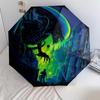 Vzor monster, automatický skládací deštník, přenosný a skládací design, 8 drátů, vánoční nebo narozeninový dárek.
