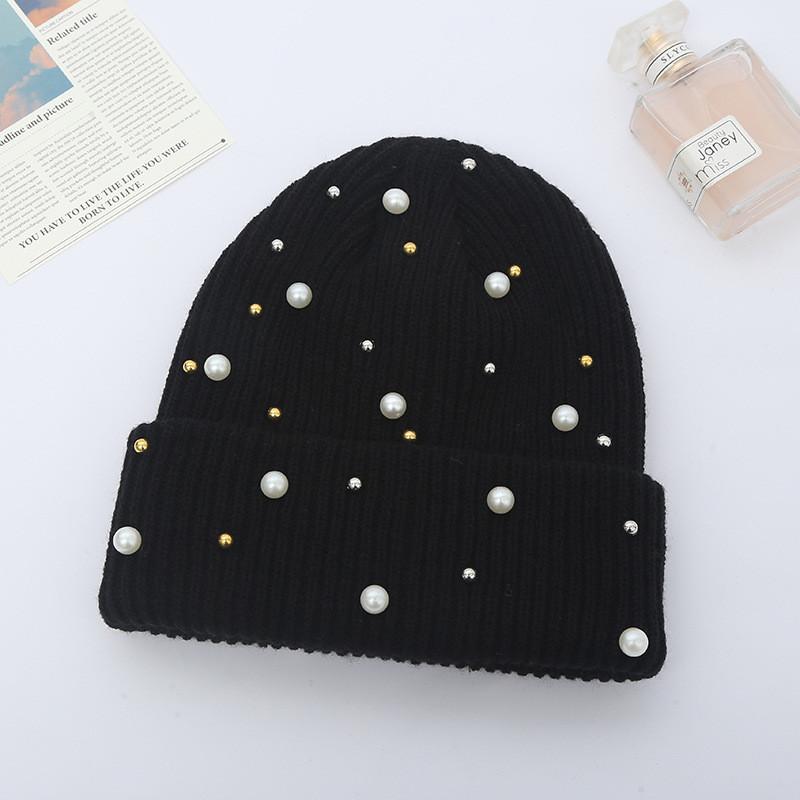 Knit Hat For Women Winter Pure Acrylic No Brim Beanie With Warmth And Sun Protection