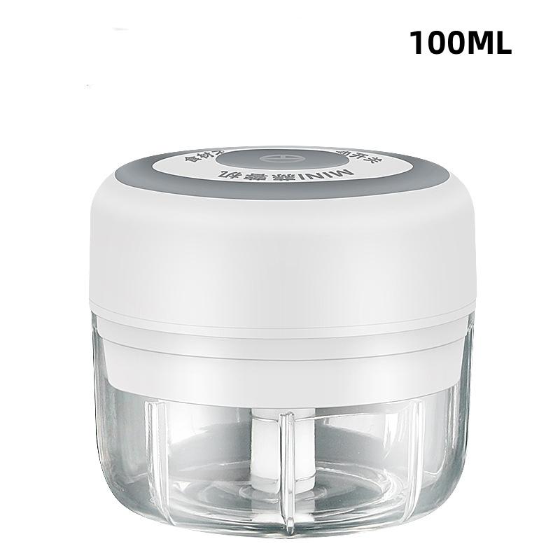 

Мини-электрический измельчитель чеснока 100/250 мл, зарядка через USB, машина для измельчения имбиря, прочная и прочная дробилка для овощей чили, кухонный инструмент