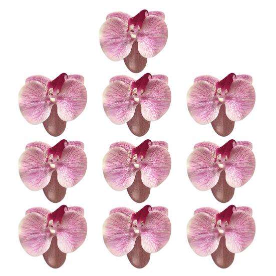 

10 шт. Искусственные Цветы Фаленопсис из Искусственного Шелка, Головки Орхидей для Свадебного Цветочного Букета, Декор, Поделки DIY 10 Pcs A