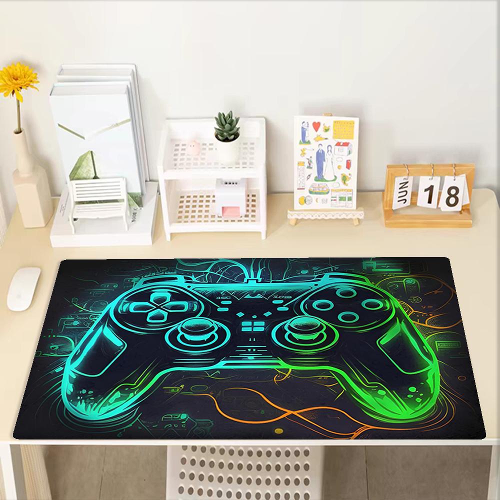 Spielcontroller-Thema Mauspads, Rutschfeste Gummiunterseite, Multifunktionales Büro- & Heimdekor, Perfekt zur Personalisierung des Arbeitsplatzes.