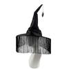 Tassel Cover Halloween Witch Hat Gothic Ghost Spider Pendant Wizard Cap Bendable Tall Pointed Cone Top Pointed Mage Hat