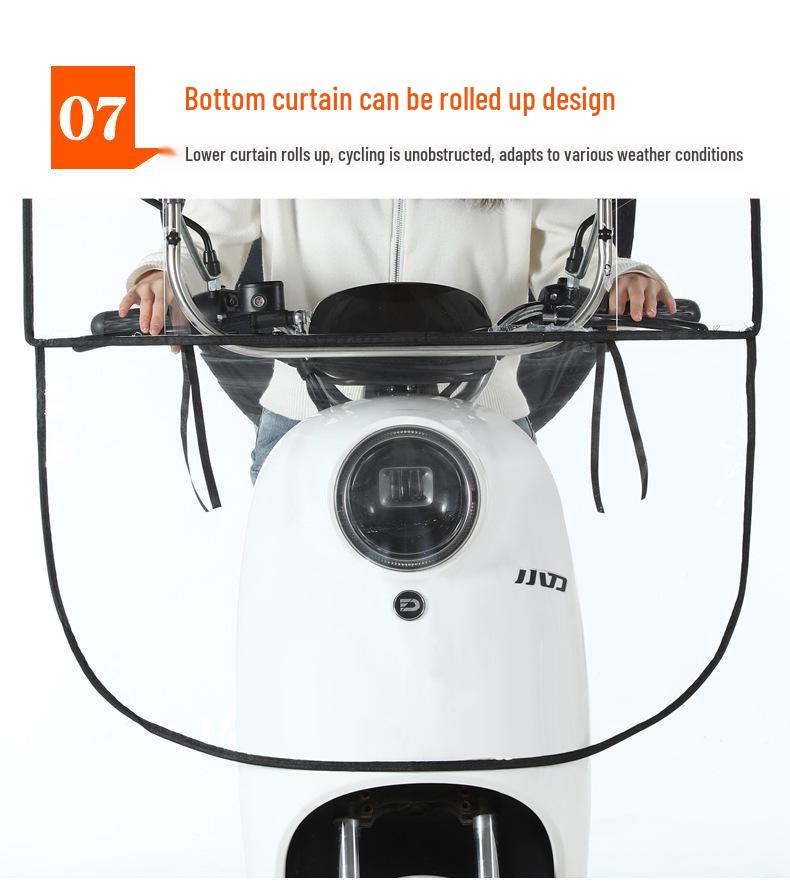 Thickened Electric Bicycle & Motorcycle Sunshade Rainproof Canopy