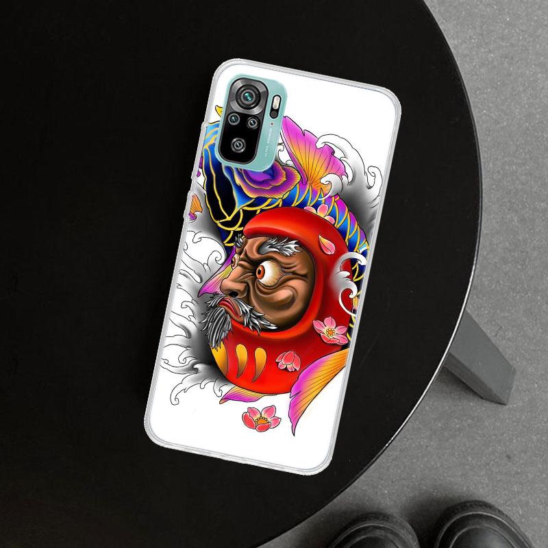 Japanese Daruma Phone Case Cover for Xiaomi Redmi Note 15 14 13 12 11 Pro Plus 14S 12S 11S 11T 11E 10S 10 Customized Fundas Redm