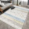 New Crystal Velvet Moroccan Bohemian Line Living Room Carpet Retro Nordic Style Bedding Blanket