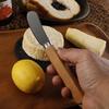 In-Stock Cheese & Butter Knife Set: Stainless Steel Black Blade with Acacia Wood Handles, Western Cutlery