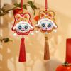 Traditional Hanging Neck Fragrant Bag Embroidery Dancing Lion Pendant  Spring Festival